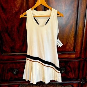 NWT Tory Burch Pleated Chevron Jersey Tennis Dress 🎾 Size M